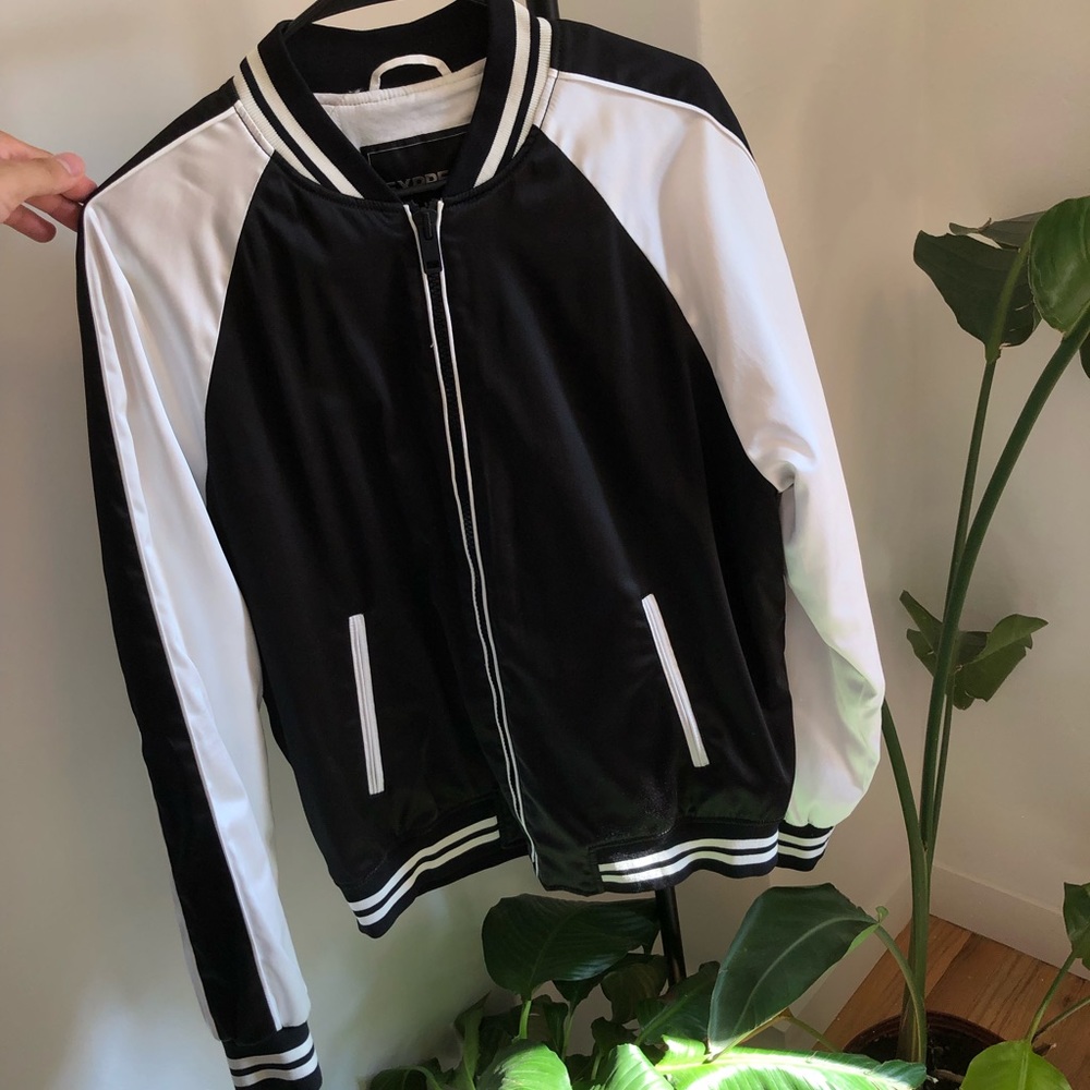 Never worn silk bomber